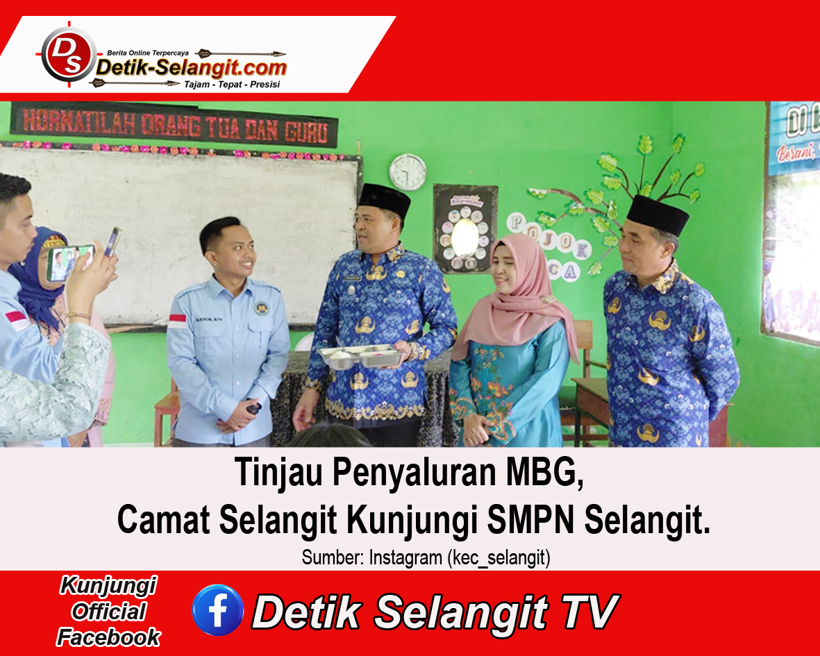 Tinjau Penyaluran MBG, Camat Selangit Kunjungi SMPN Selangit