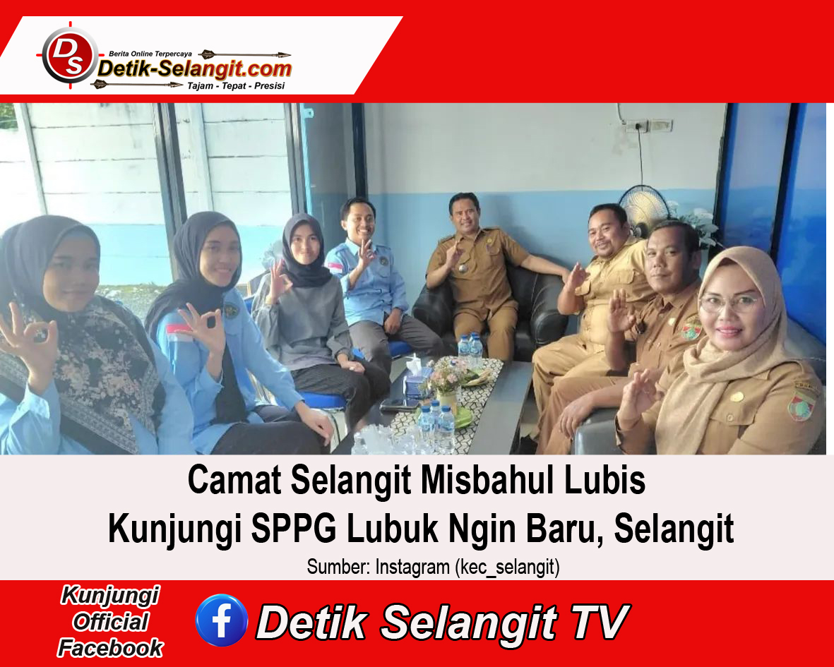 Camat Selangit Misbahuddin Lubis Kunjungan ke Dapur Satuan Pelayanan Pemenuhan Gizi (SPPG) Kecamatan Selangit.